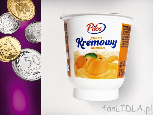 Pilos Jogurt kremowy , cena 0,00 PLN za 150g/1 opak., 100g=0,66zł PLN.