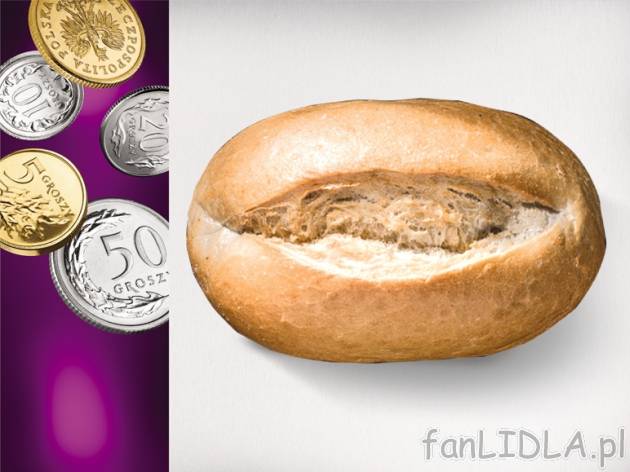 Bułka pszenna , cena 0,00 PLN za 65g/1 opak., 100g=0,60 PLN.