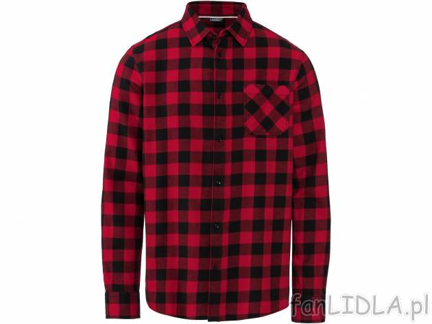 Koszula flanelowa Livergy, cena 29,99 PLN 
- koszula flanelowa w kratkę to klasyczny ...