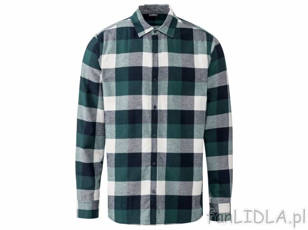 Koszula flanelowa Livergy, cena 29,99 PLN 
- koszula flanelowa w kratkę to klasyczny ...