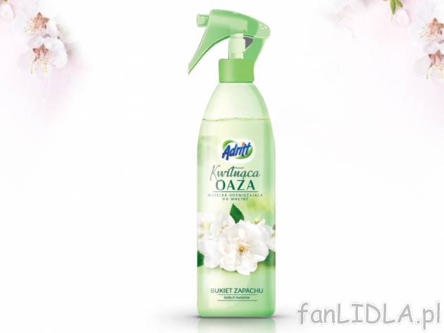 Adritt Mgiełka odświeżająca do wnętrz , cena 4,00 PLN za 425ml/1 opak., 1l=11, ...