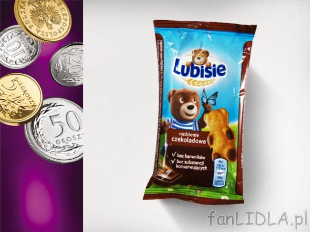 Lu Petitki Lubisie Misie z nadzieniem , cena 0,00 PLN za 30g/ 1 opak., 100g=3,30 PLN.