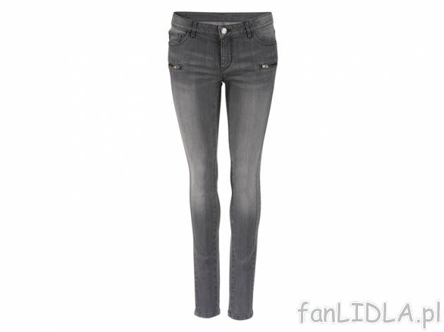 Jeansy ze stretchem Esmara, cena 39,99 PLN za 1 para 
- rozmiary: 36 - 44 
- 2 wzory ...