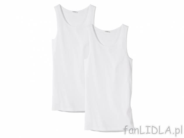 Podkoszulki, 2 szt. Livergy, cena 21,99 PLN za 2 szt. 
- rozmiary: M-XL 
- 2 zestawy ...