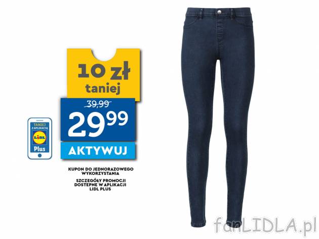 Jegginsy z bawełną Esmara, cena 39,99 PLN 
- wysoka zawartość bawełny
- rozmiary: ...