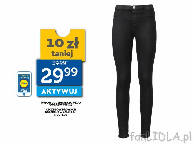Jegginsy z bawełną Esmara, cena 39,99 PLN 
- wysoka zawartość bawełny
- rozmiary: ...