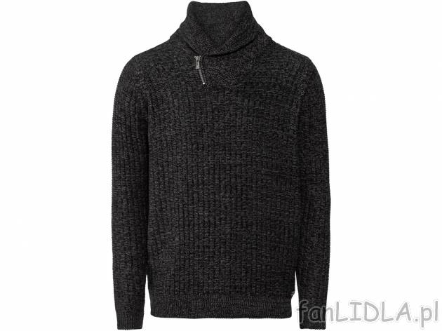 Sweter bawełniany Livergy, cena 44,99 PLN 
- 100% bawełny
- kołnierz szalowy ...