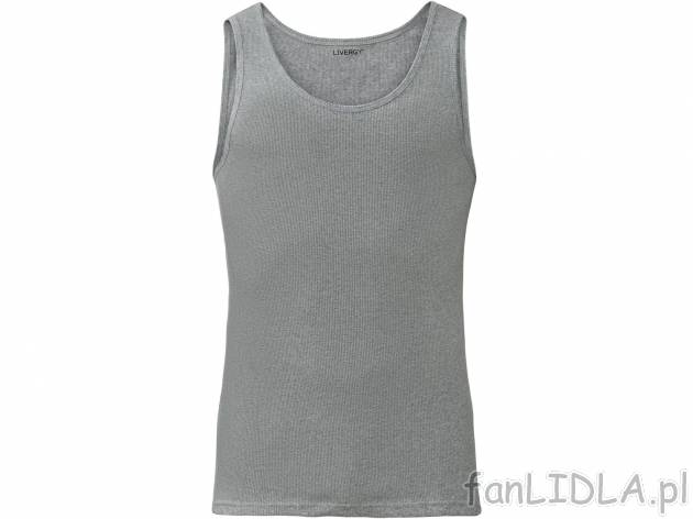 Podkoszulek Livergy, cena 12,99 PLN 
- 88% bawełny, 9% wiskozy, 3% elastanu (LYCRA&reg;)
- ...