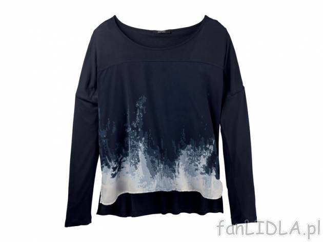 Bluzka damska Esmara, cena 29,99 PLN za 1 szt. 
- rozmiary: L - XXL 
- z przedłużonymi ...
