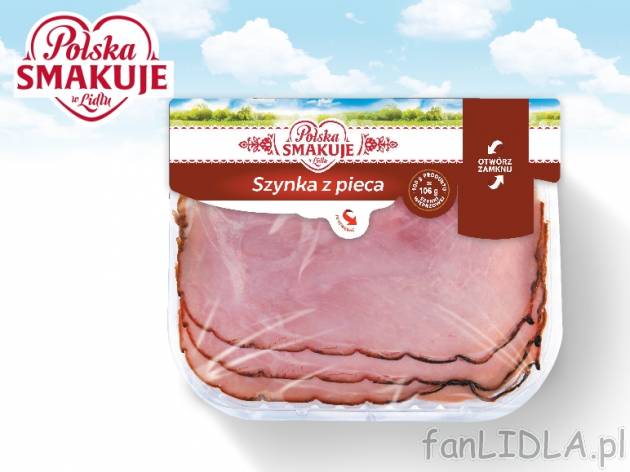 Szynka z pieca , cena 3,00 PLN za 105 g=1 opak., 100 g=3,80 PLN.