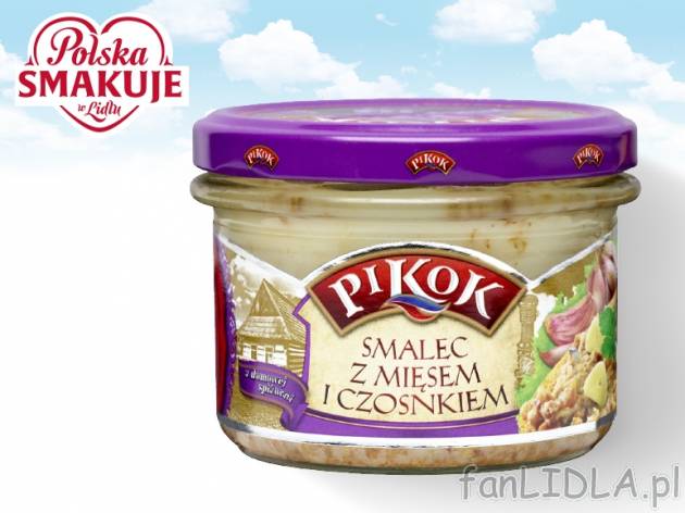 Pikok Smalec , cena 1,00 PLN za 150 g/1 opak., 100 g=1,19 PLN.