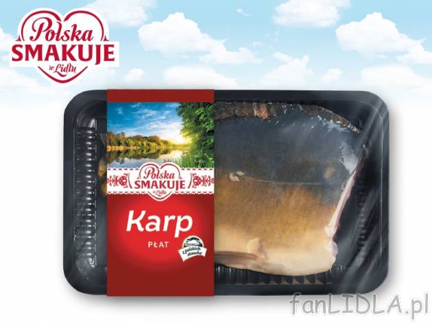 Świeży karp, płat , cena 0,00 PLN za