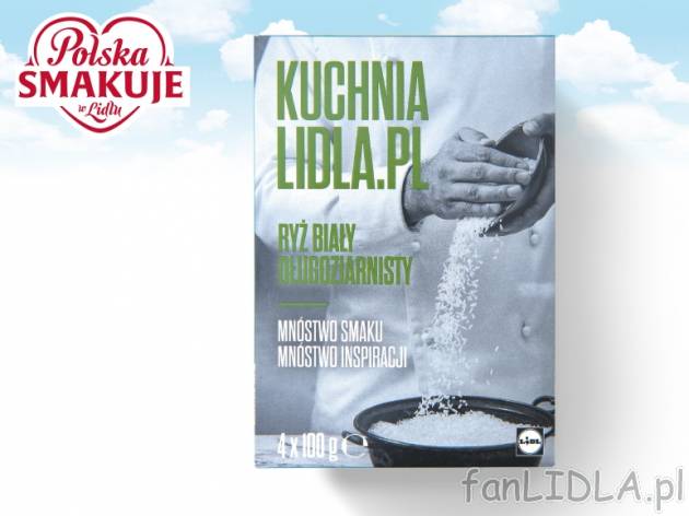 Kuchnialidla.pl Ryż biały długoziarnisty , cena 1,00 PLN za 4 x 100g/1 opak., ...
