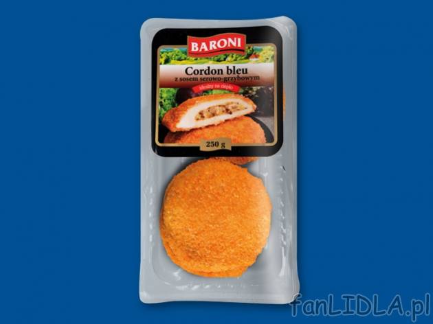 Baroni Cordon Bleu , cena 2,00 PLN za 250 g/1 opak., 100 g=1,00 PLN.