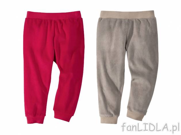 Spodnie welurowe, 2 pary Lupilu, cena 25,99 PLN za 2 pary 
- 1 para za 13.00 (cena ...