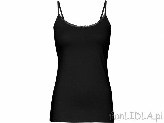 Koszulka damska z bawełny Esmara Lingerie, cena 12,99 PLN 
- dekolt wykończony ...