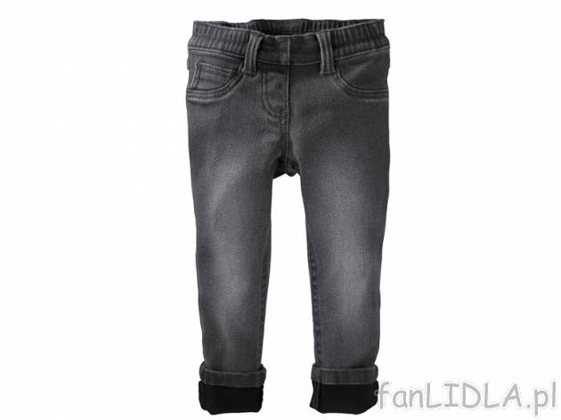 Jeggingsy termiczne Lupilu, cena 29,99 PLN za 1 para 
- rozmiary: 86 -116 (nie ...