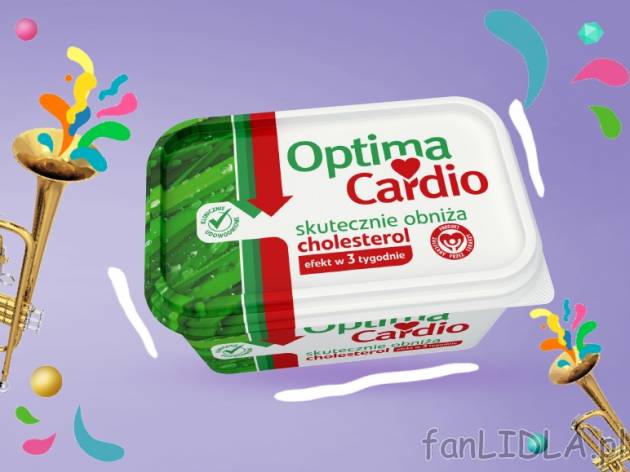 Optima Cardio Margaryna , cena 9,00 PLN za 400 g/1 opak., 1 kg=24,98 PLN.