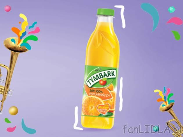 Tymbark Sok pomarańczowy , cena 3,00 PLN za 1 l/1 but.