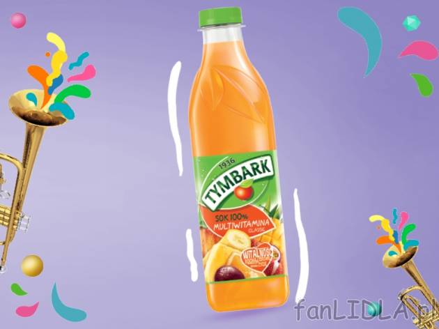 Tymbark Sok multiwitamina , cena 3,00 PLN za 1 l/1 but.