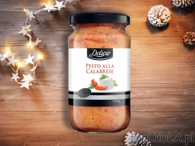 Pesto , cena 6,00 PLN za 190 g/1 opak., 100 g=3,68 PLN.