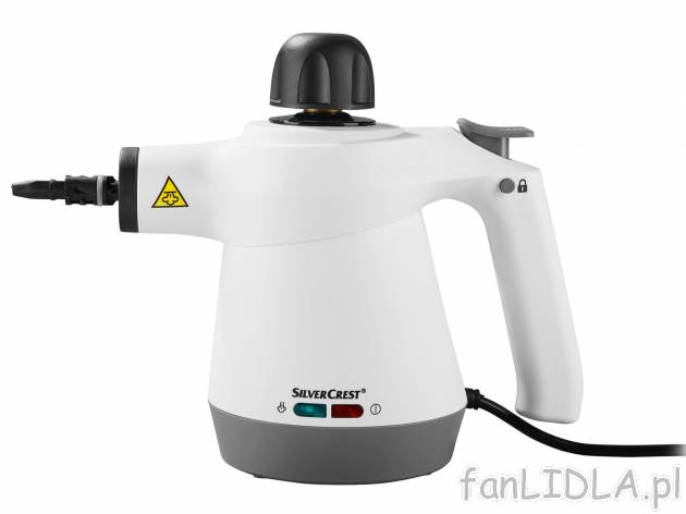 Ręczna myjka parowa 1100 W Silvercrest, cena 79,90 PLN 
- czyszczenie bez chemikaliów
- ...