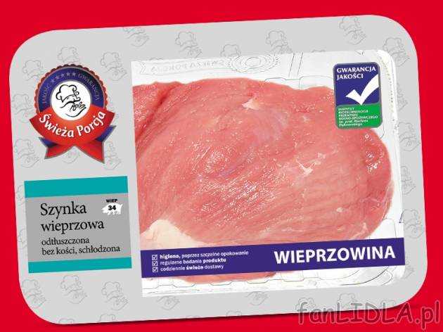 Szynka wieprzowa , cena 13,19 PLN za 1 kg 
-  Szynka wieprzowa