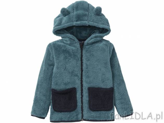 Dziewczęca bluza z polaru teddy Lupilu, cena 19,99 &#8364; 
- zamek z osłoną ...