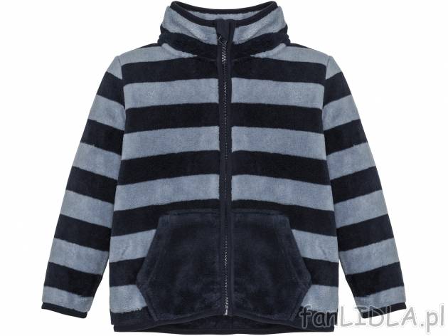 Chłopięca bluza z polaru teddy Lupilu, cena 19,99 &#8364; 
- zamek z osłoną ...