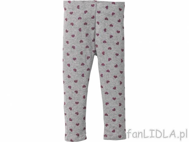 Legginsy ocieplane Lupilu, cena 12,99 &#8364; 
- 95% bawełny, 5% elastanu
- ...