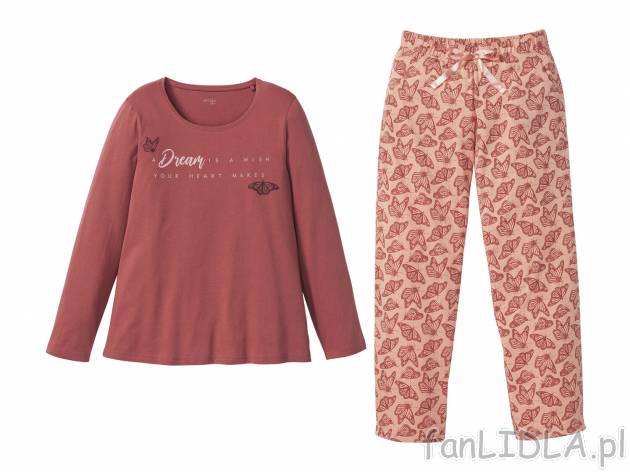 Piżama z bawełny Esmara Lingerie, cena 34,99 PLN 
- 100% bawełny
- rozmiary: ...