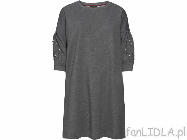 Sukienka z tkaniny dresowej Esmara, cena 34,99 PLN 
- rozmiary: L-3XL
- wysoka zawartość ...