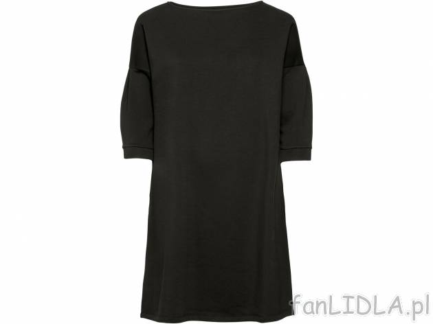 Sukienka z tkaniny dresowej Esmara, cena 34,99 PLN 
- rozmiary: L-3XL
- wysoka zawartość ...