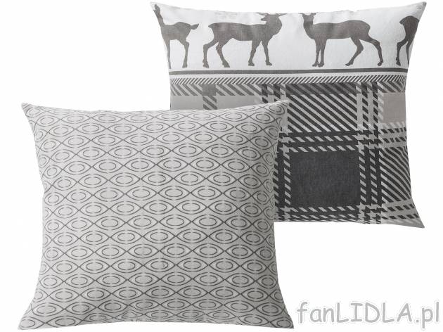 Flanelowe poszewki na poduszki, 2 szt. Meradiso, cena 19,99 PLN 
40 x 40 cm 
- z ...