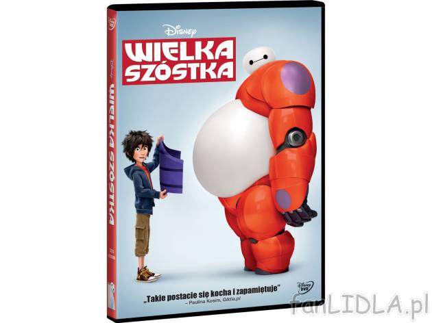 Film DVD ,,Wielka szóstka&quot; , cena 19,99 PLN za 1 opak. 
Nowe arcydzieło ...