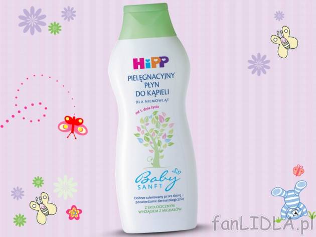 Hipp Pielegnacyjny płyn do kąpieli , cena 13,99 PLN za 350 ml, 1L=39,97 PLN.