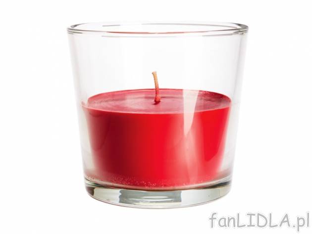 świeca w szkle do stosowania na zewnątrz Melinera, cena 19,99 PLN za 1 szt. 
- ...