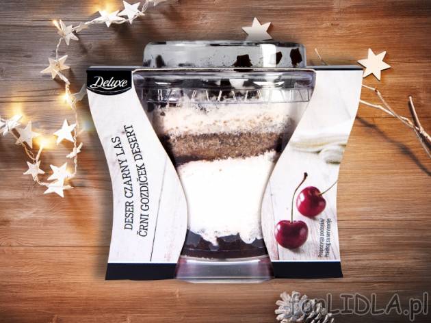 Deser szwarcwaldzki lub brownie , cena 5,00 PLN za 85 g/1 opak., 100g=6,23 PLN.