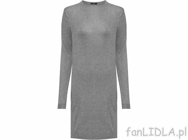 Sukienka z dzianiny z długim rękawem Esmara, cena 34,99 PLN 
- rozmiary: XS-L
Dostępne ...