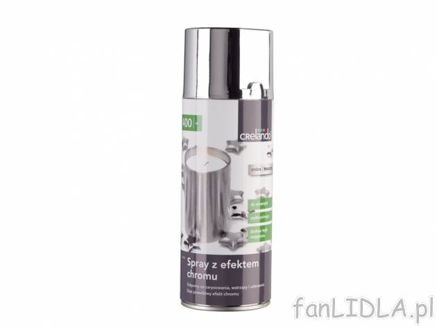 Spray ozdobny , cena 15,99 PLN za 400 ml/1 opak., 1 l = 39,98 PLN. 
- 8 wzorów, ...