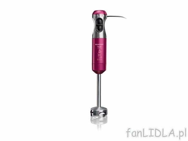 Blender 600 W , cena 69,90 PLN za 1 szt. 
- rozdrabnianie bez rozpryskiwania, dzięki ...