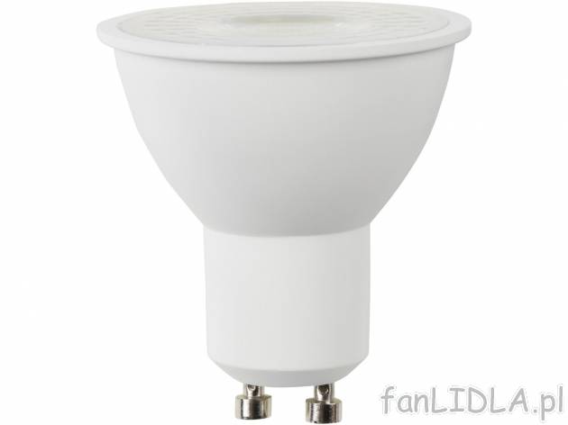 Żarówka LED Livarno, cena 5,99 PLN 
- klasa energetyczna A+
- gwint: GU10
- ...