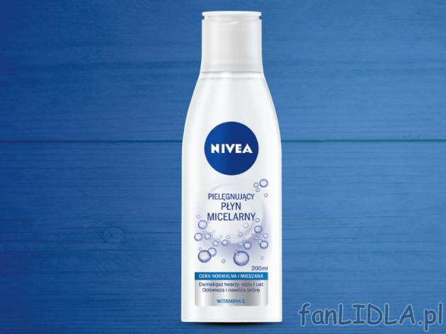 Nivea, Pielęgnujący płyn micelarny , cena 9,00 PLN za 200 ml/1 opak., 100 ml=5,00 ...