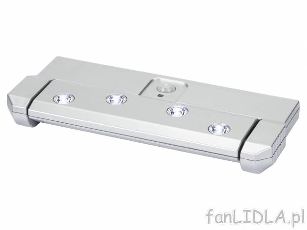 Lampa LED na baterie z czujnikiem ruchu Livarno, cena 24,99 PLN 
- automatyczne ...