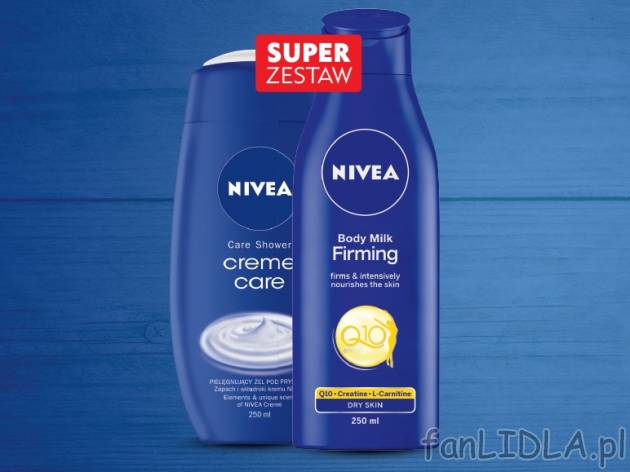 Nivea, Ujędrniające mleczko do ciała Q10 Energy + Żel pod prysznic , cena 13,00 ...