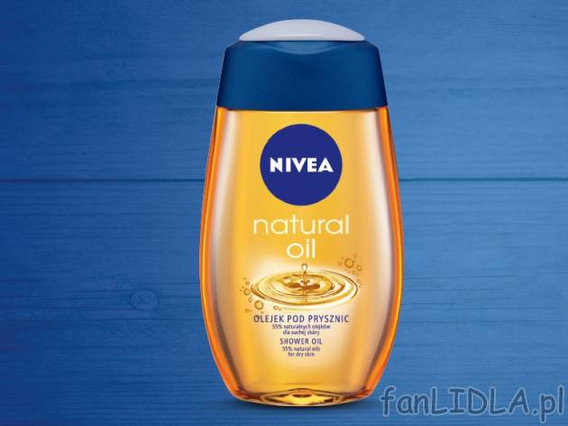 Nivea, Olejek pod prysznic Natural Oil , cena 11,00 PLN za 200 ml/1 opak., 100 ml=6,00 ...