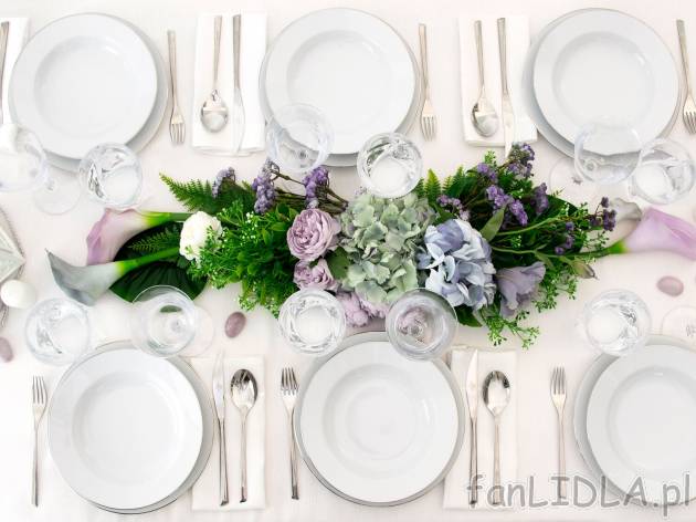 Zestaw obiadowy YVETTE, linia platynowa Chodzież porcelana, cena 169,00 PLN 
w ...