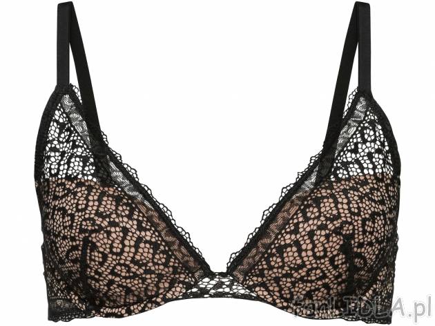 Biustonosz z koronką Esmara Lingerie, cena 22,99 PLN 
- wzór na czasie
- rozmiary: ...