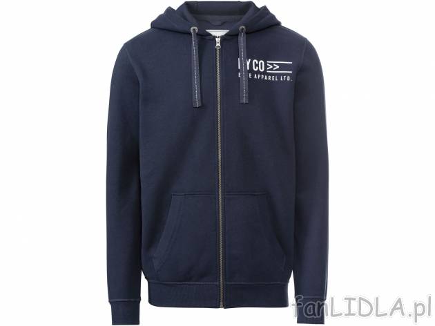 Bluza dresowa Livergy, cena 59,90 PLN 
- wysoka zawartość bawełny 
- miękka, ...