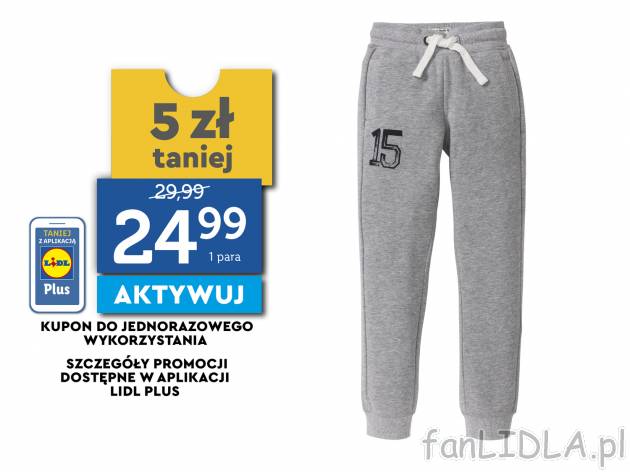 Spodnie dresowe Pepperts, cena 29,99 PLN 
- wysoka zawartość bawełny 
- miękkie, ...